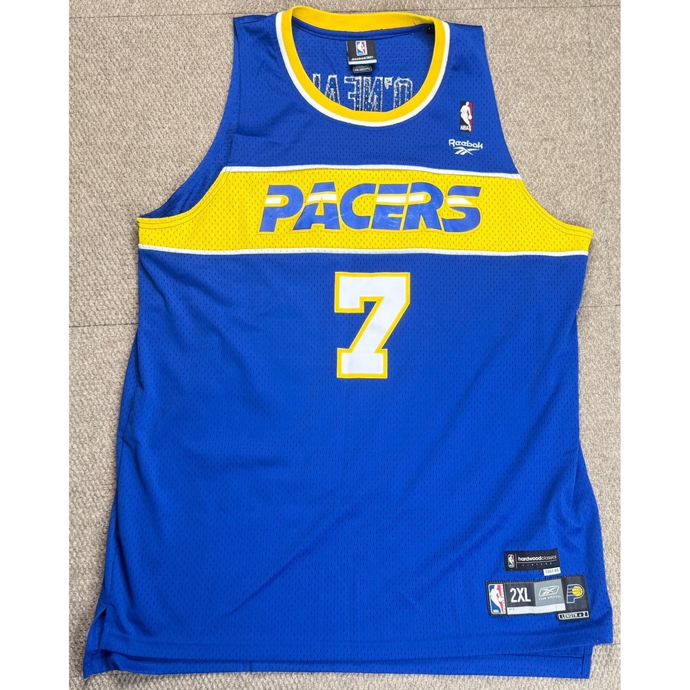 Reebok NBA Vtg Indiana Pacers #7 Jermaine O'Neal Basketball Jersey Size 2XL